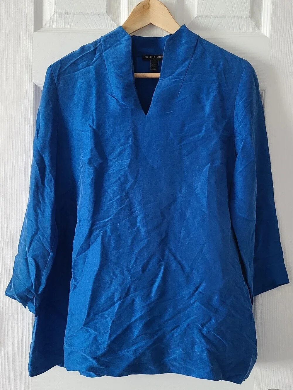 Eileen Fisher Silk Dupioni Top
